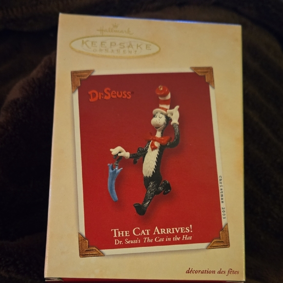 HALLMARK Dr Seuss Cat In The Hat Keepsake Ornament THE CAT ARRIVES 2003 NEW - Picture 1 of 5